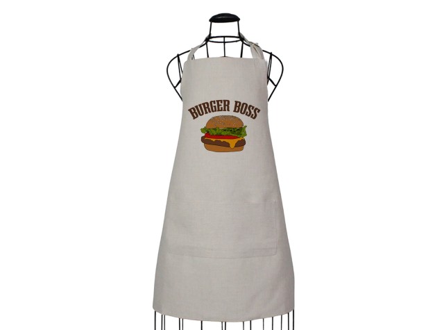 full length bbq apron for the burger boss